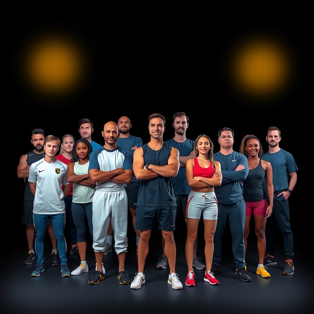 Hero image showing diverse athletes