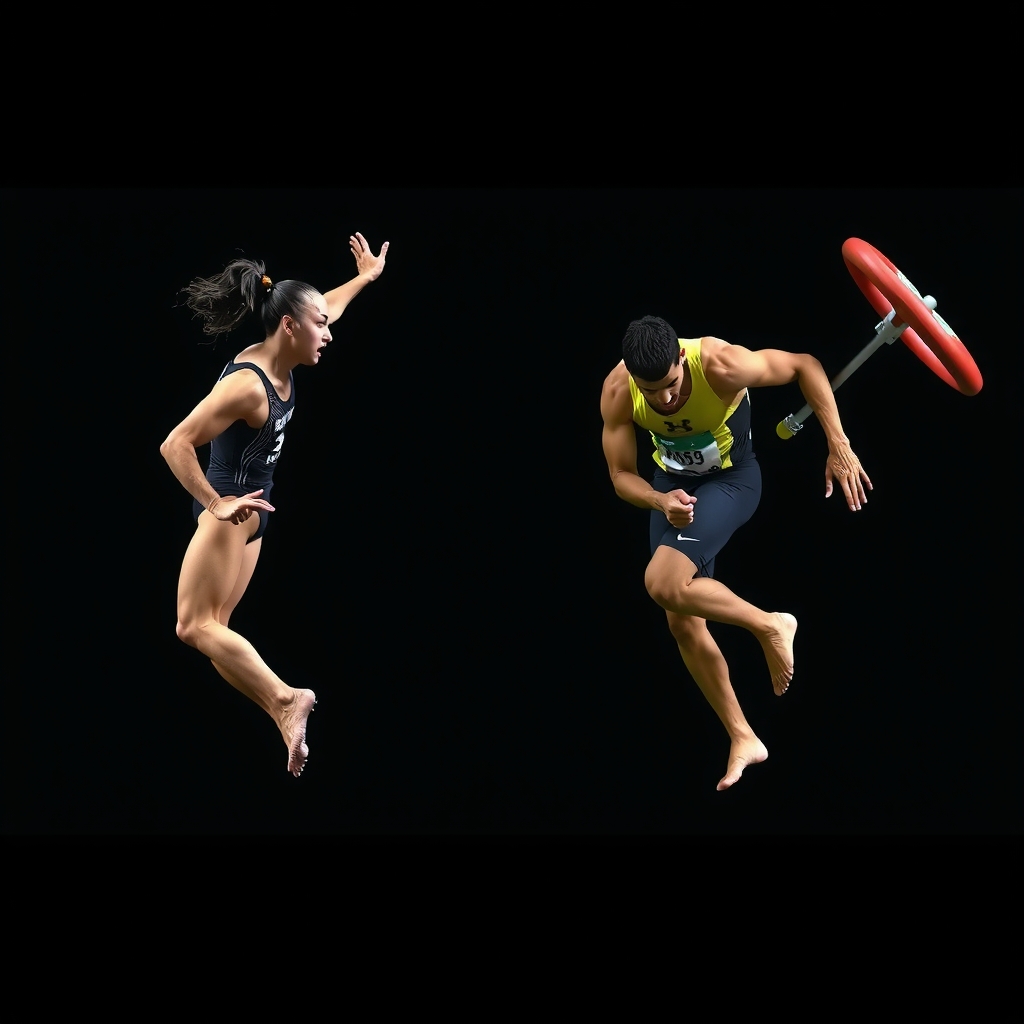 Cross-sport athlete comparison visual