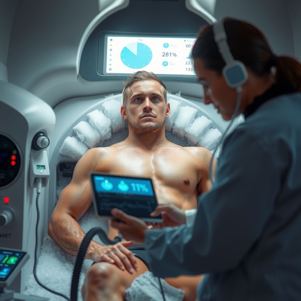 Imagen de investigación en crioterapia y recuperación