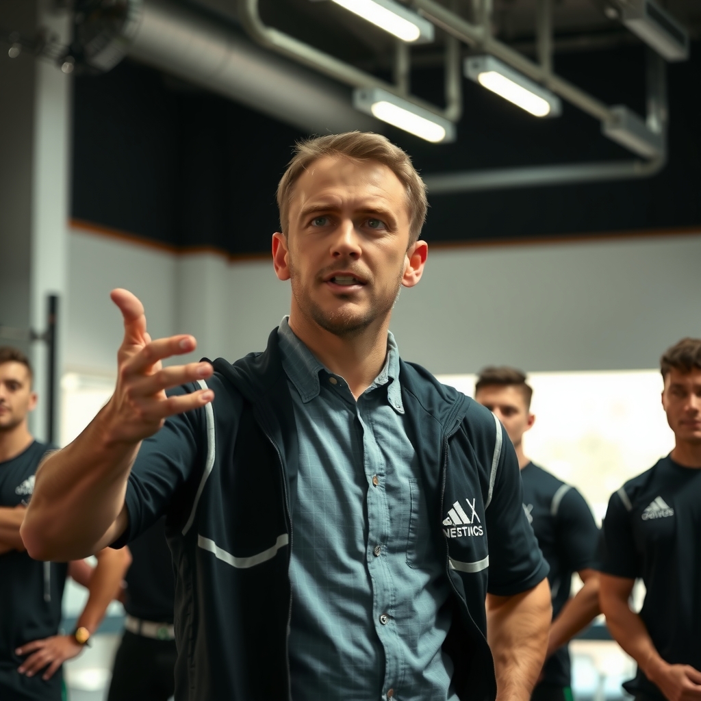 Foto del profesor Ben Velázquez en el curso de atleta de talla mundial