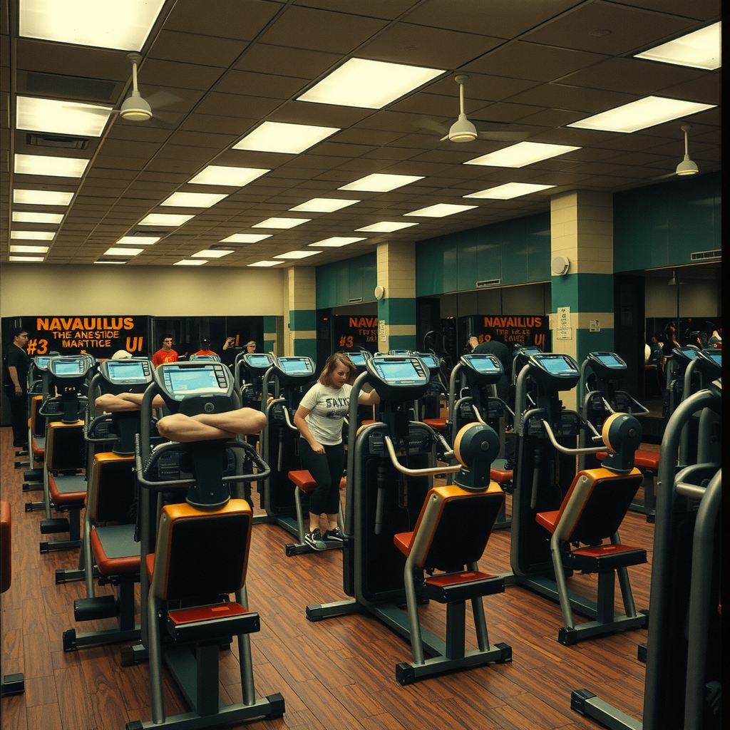 Sala de máquinas Nautilus de los años 70