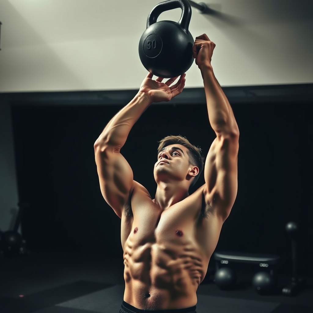 Turkish Get-Up con kettlebell, movimiento clave de Pavel