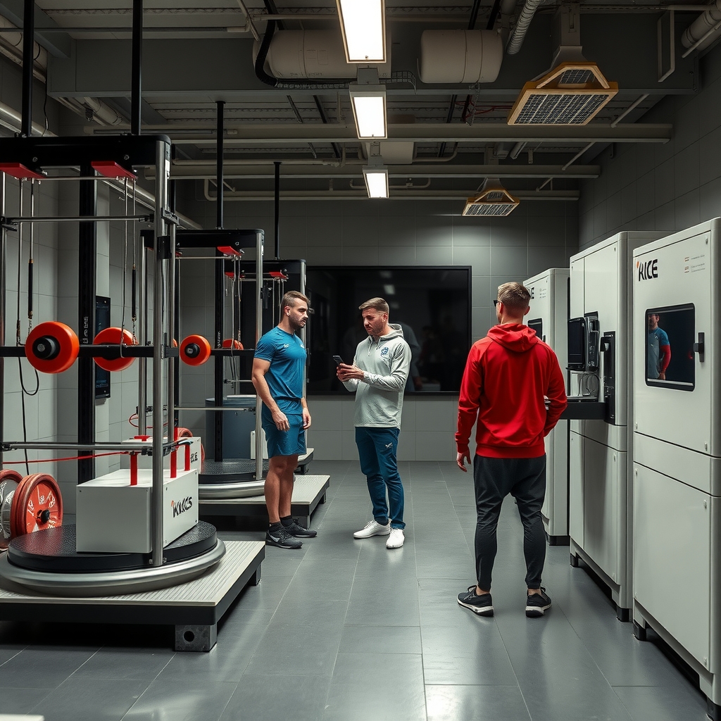 Laboratorio de rendimiento de un equipo deportivo profesional