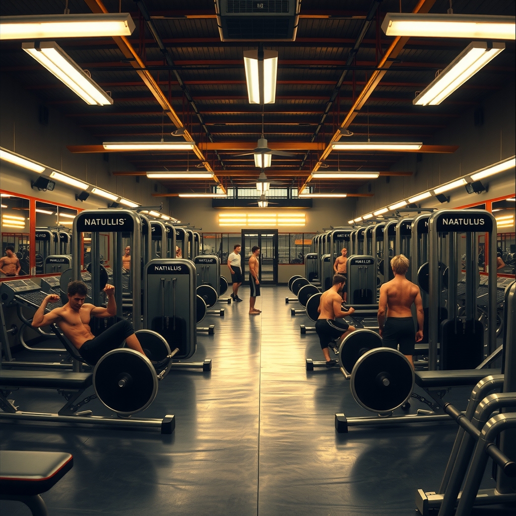 Hero de la era dorada de las máquinas mecánicas de gym