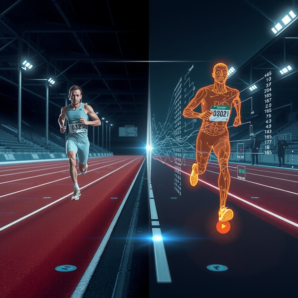 Concepto de gemelo digital de atleta para entrenamiento predictivo