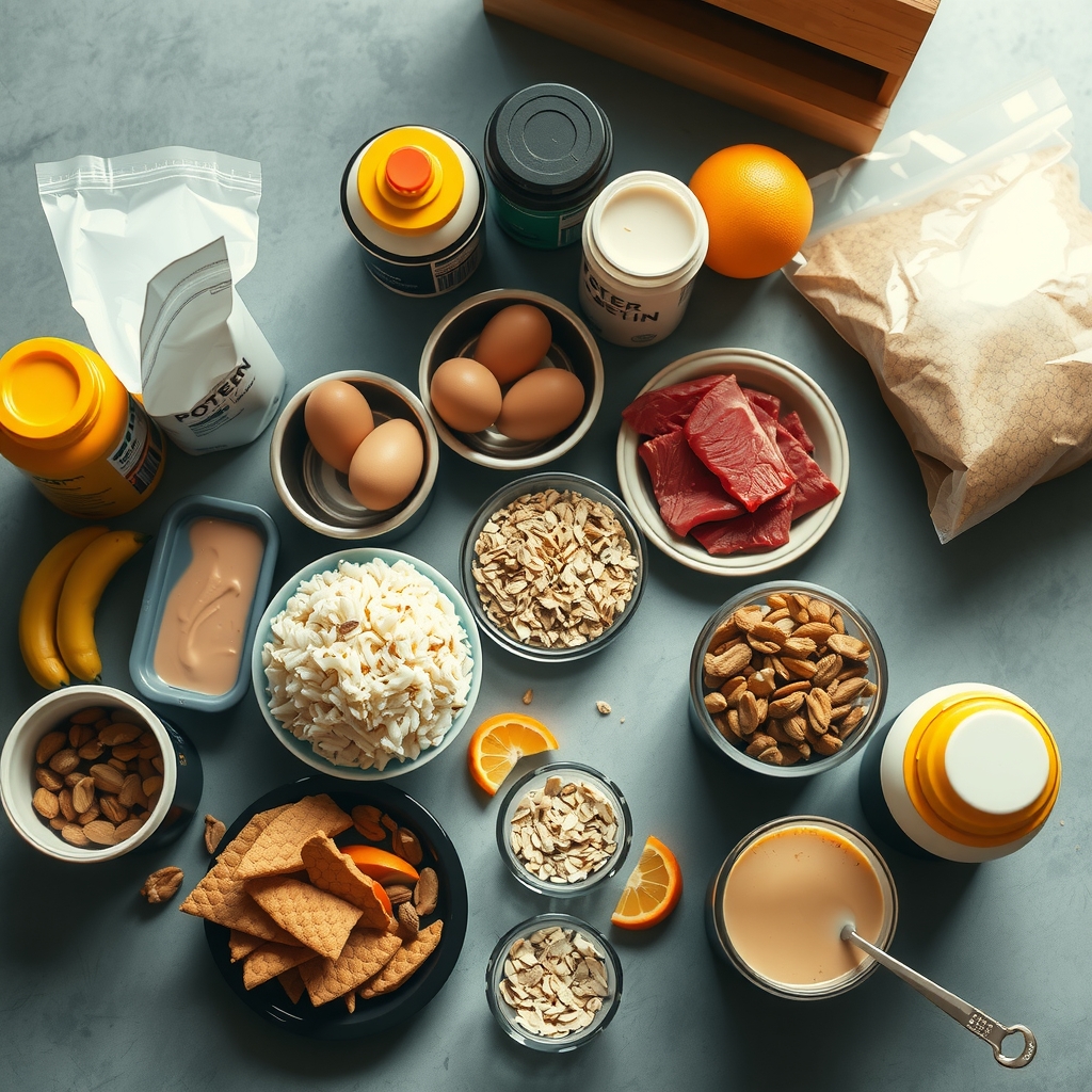 Comida de fase de volumen para culturistas