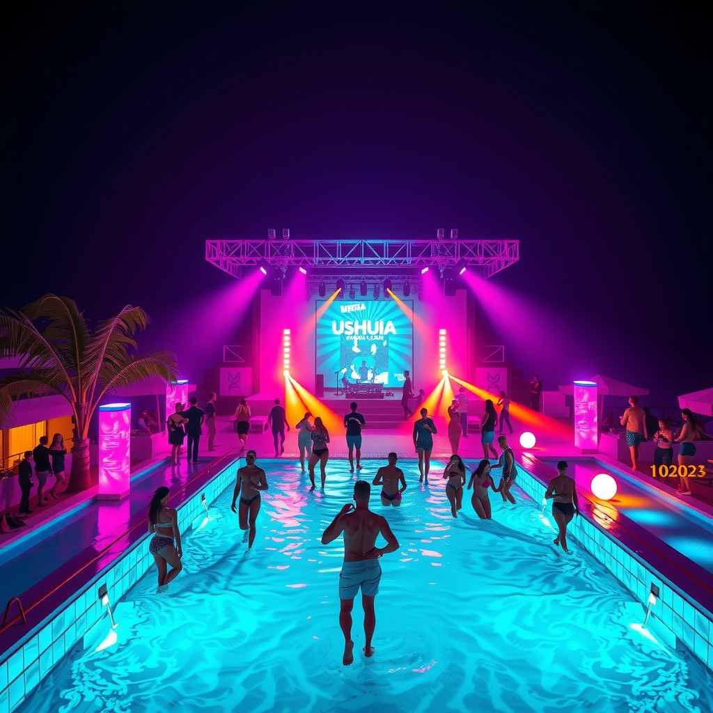 Ibiza sunset club terrace where Disclosure performs deep house DJ sets
