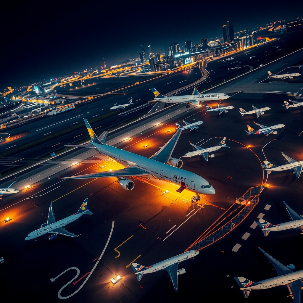 Hero showing global airport travel collage