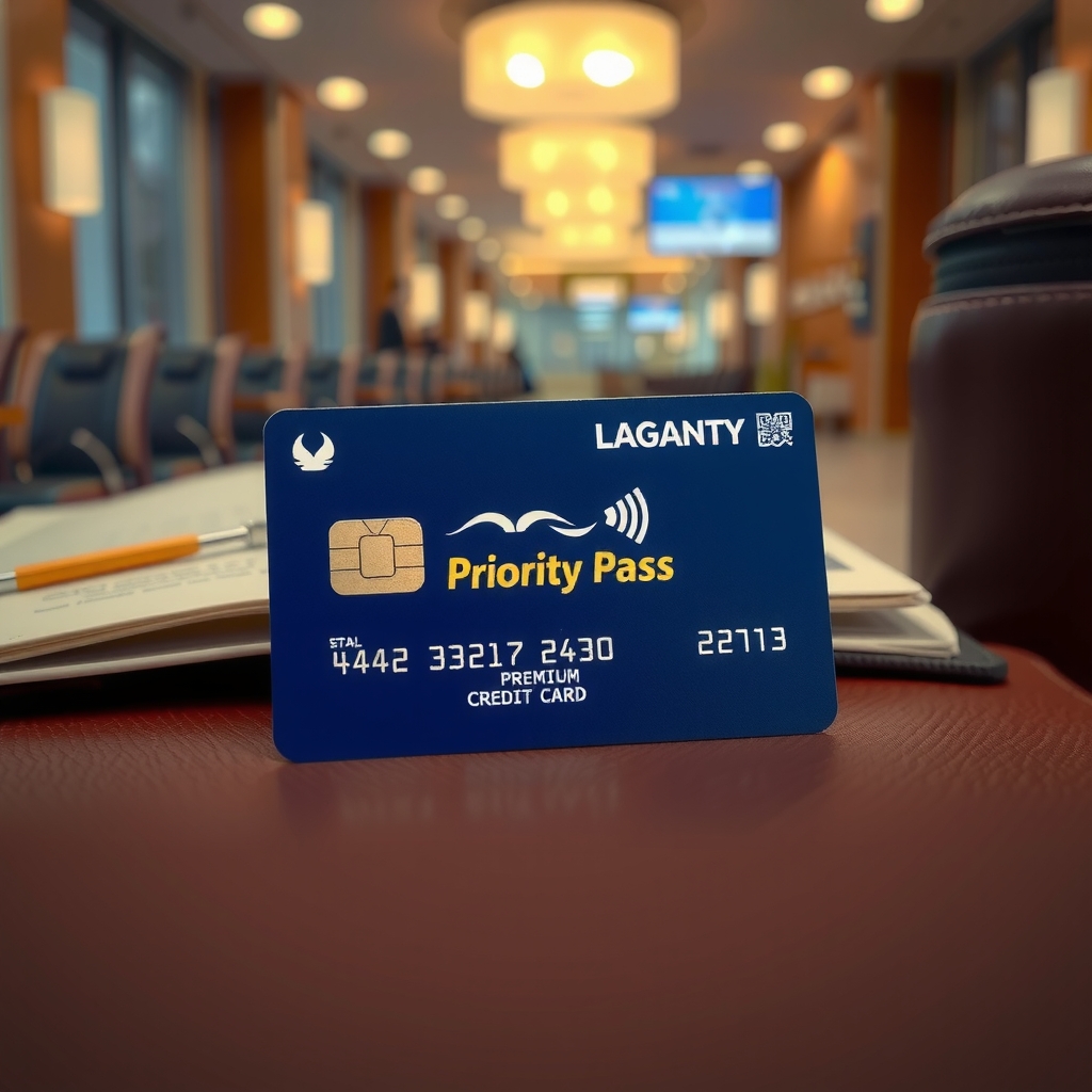 Visual of lounge access cards/methods