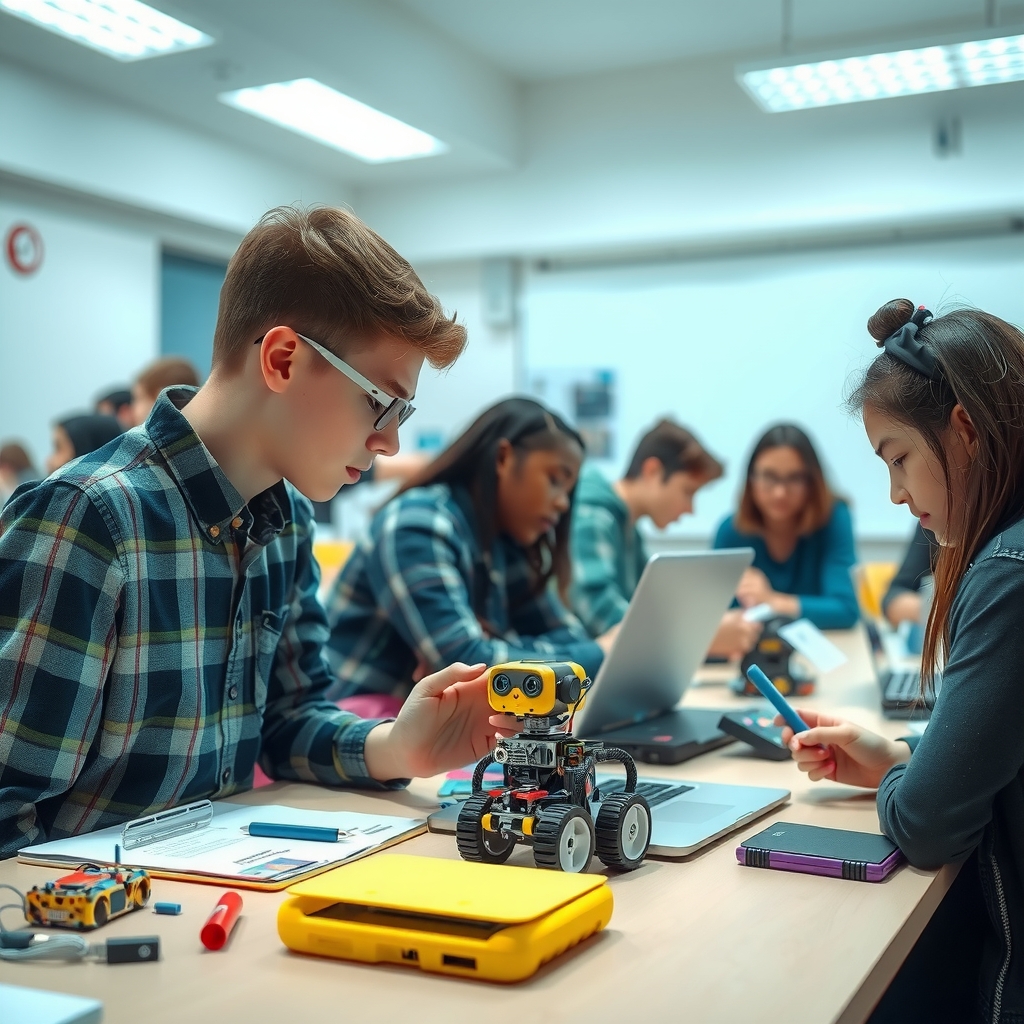 Imagen del club de ciencia y robótica