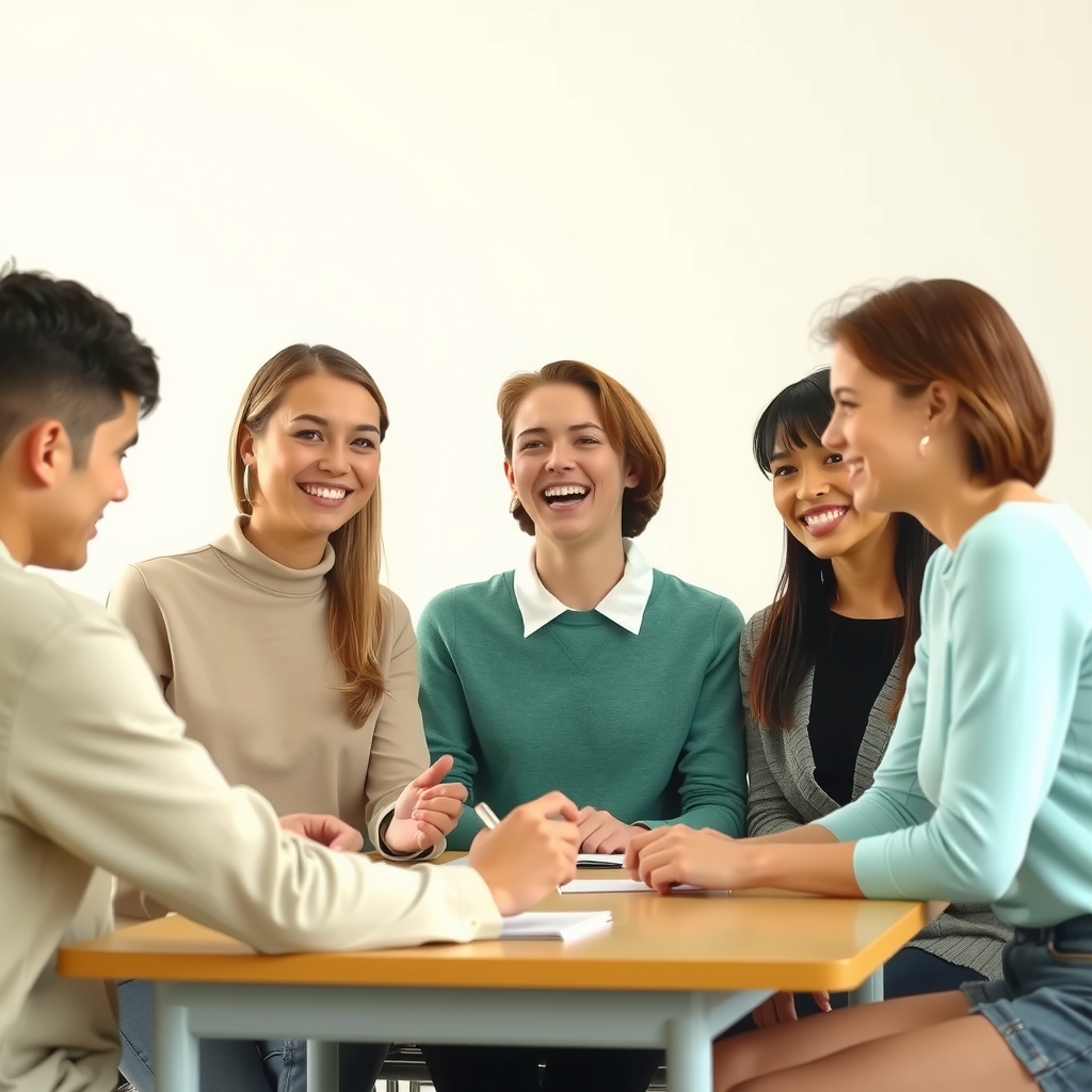 Imagen de clase de idiomas o comunicación