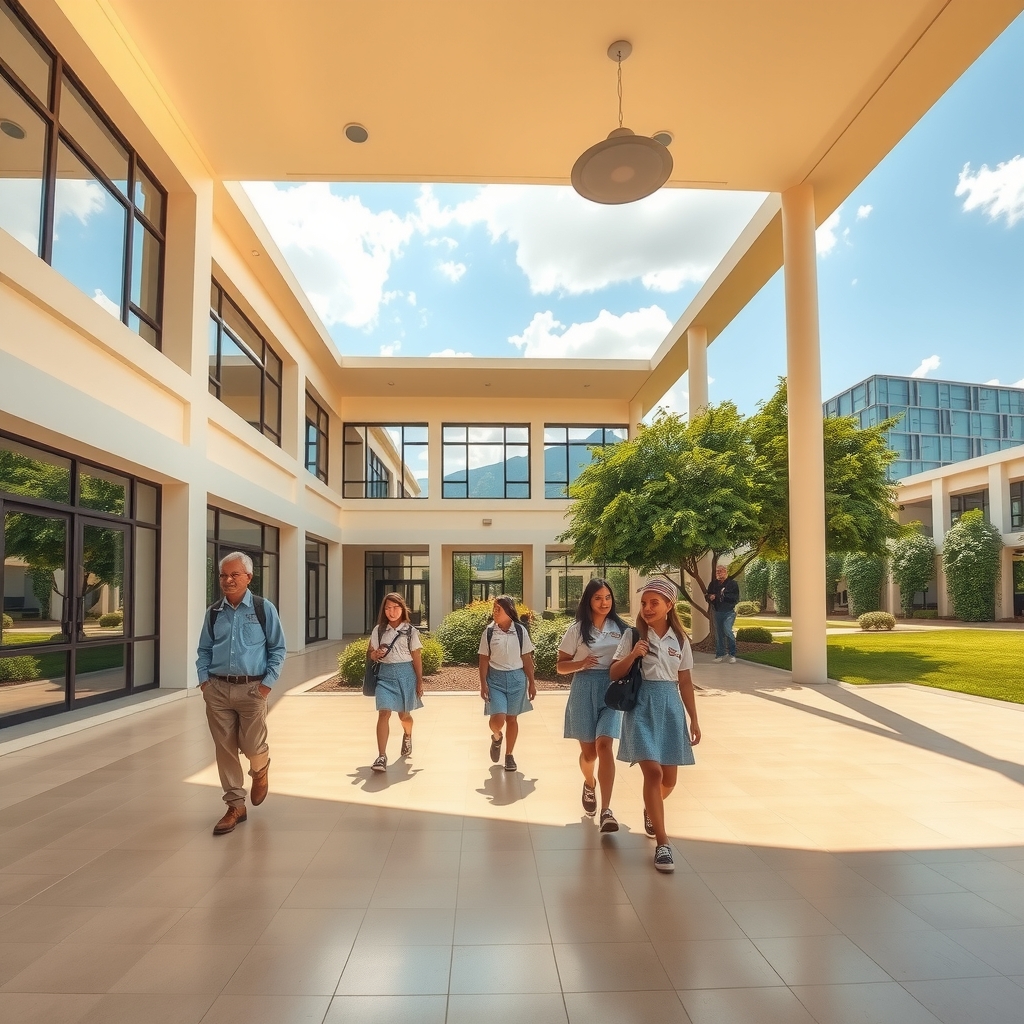Imagen principal de la escuela con contexto peruano