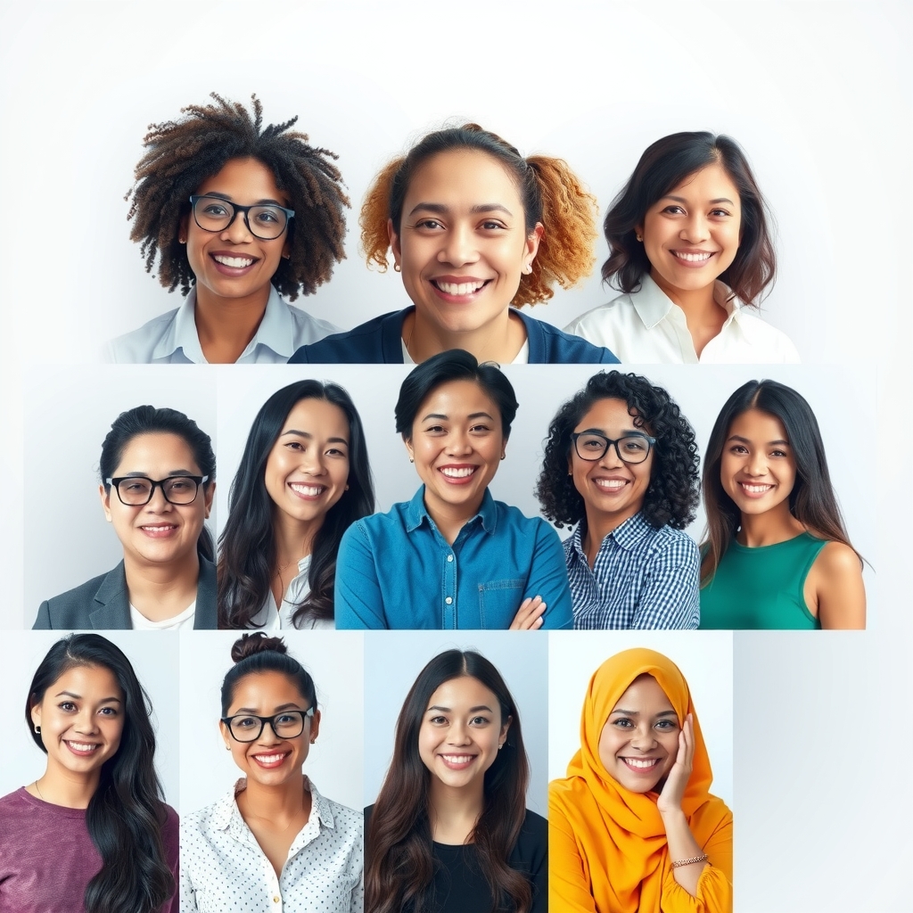 Collage o grupo de miembros activos de la comunidad
