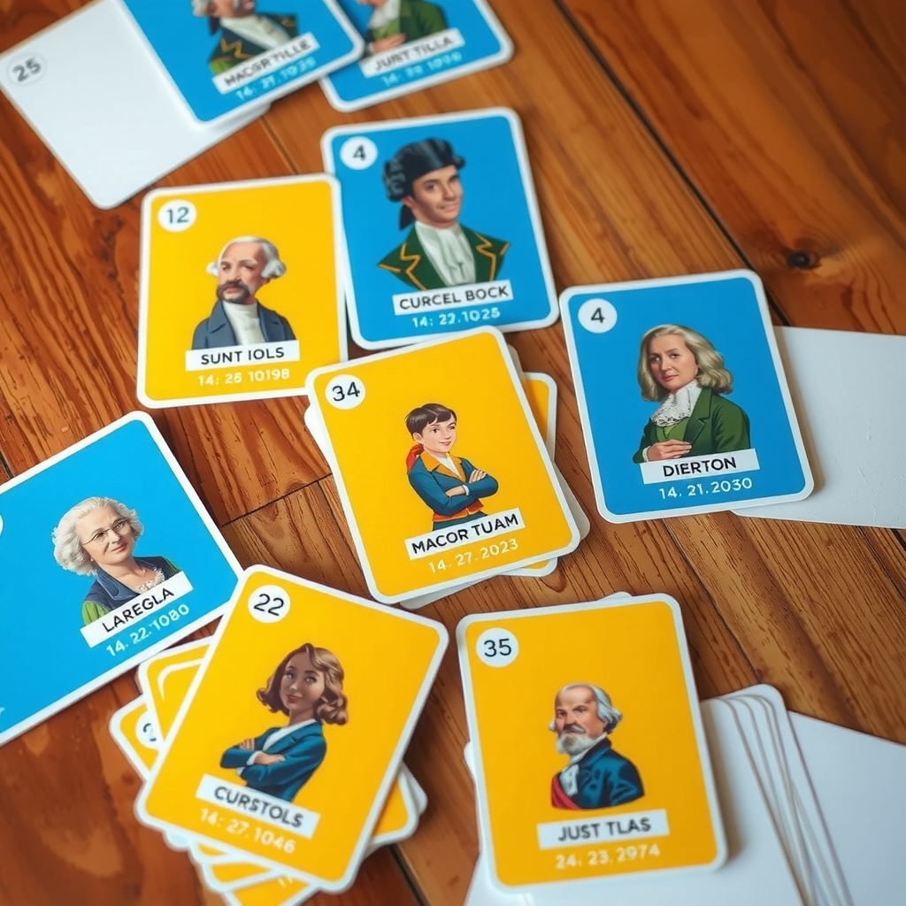 Juego de memorama con cartas históricas
