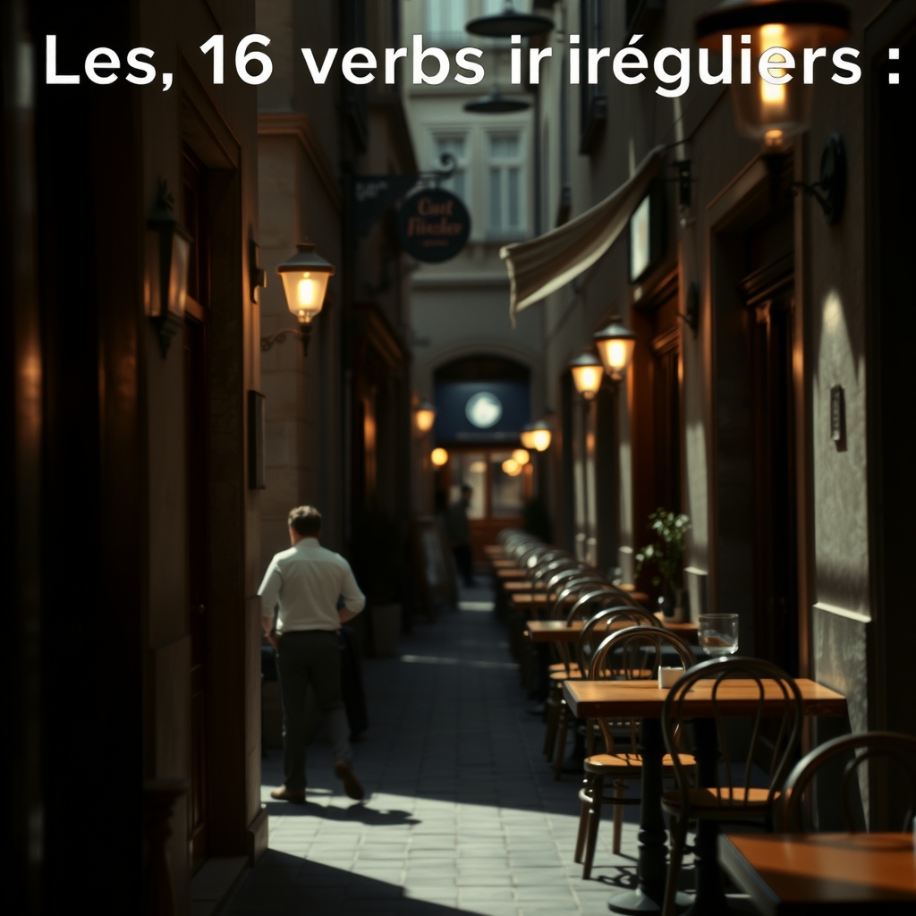 Module cover: Les 16 verbes irréguliers — VENIR, FAIRE, DIRE, VOIR