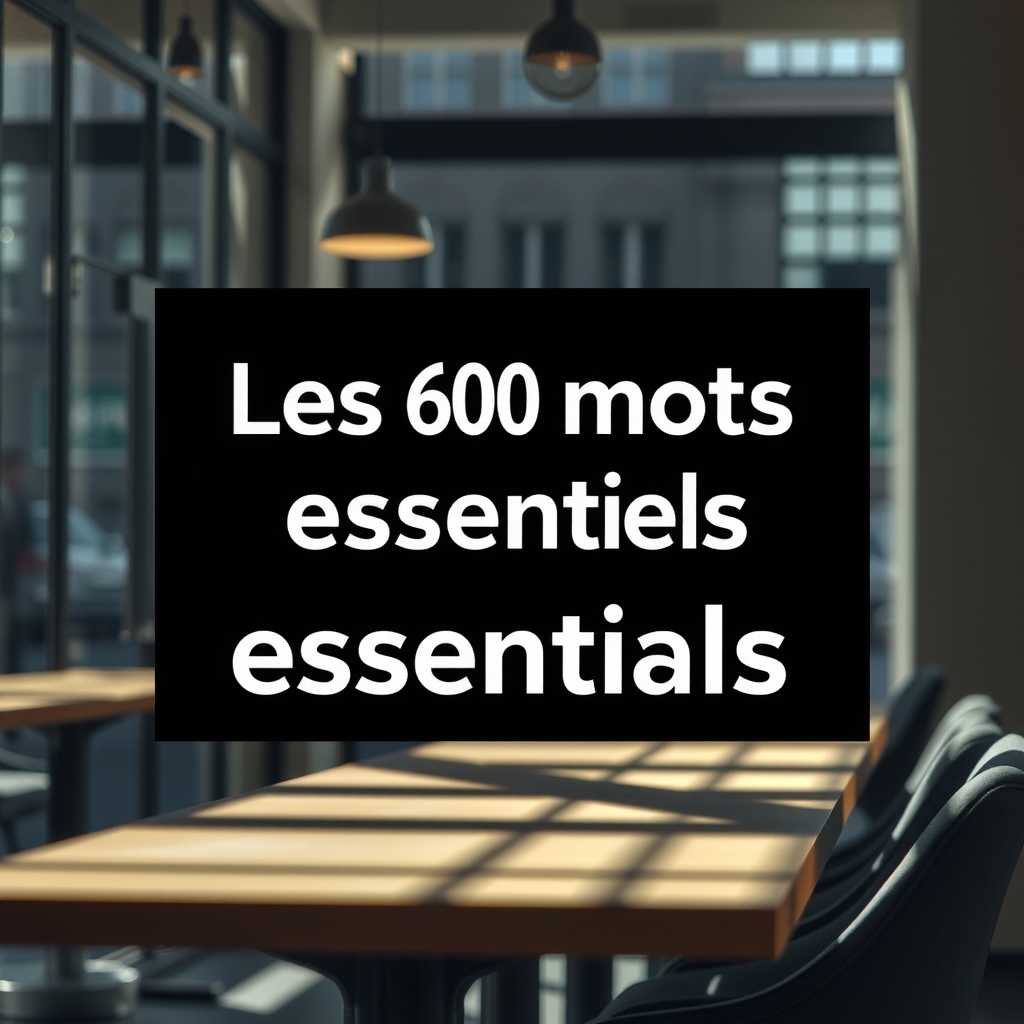 Módulo Les 600 mots essentiels — Trabajo y sociedad en francés