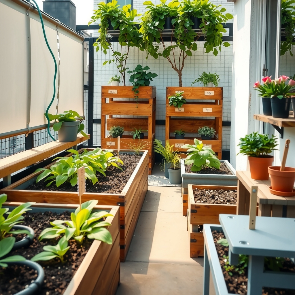 Showing the actual garden setup and space