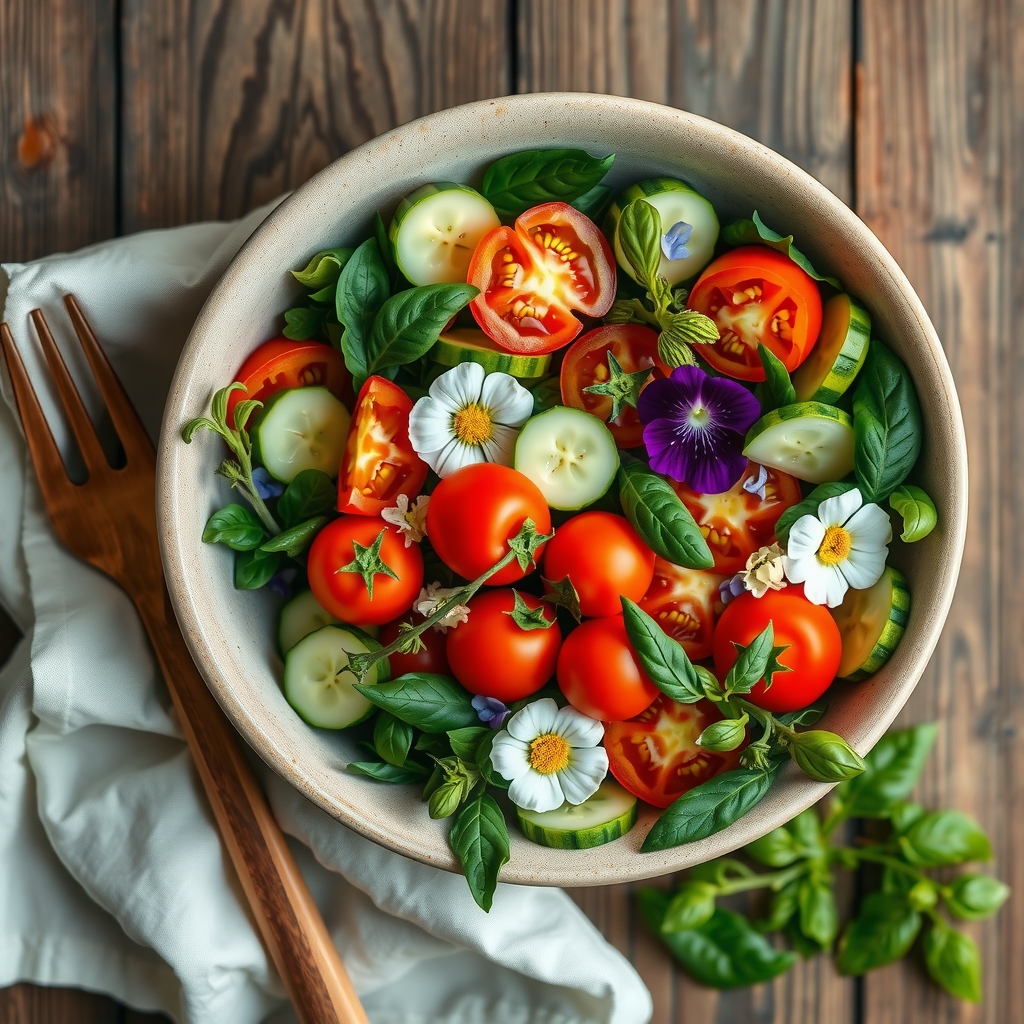 Fresh garden salad recipe