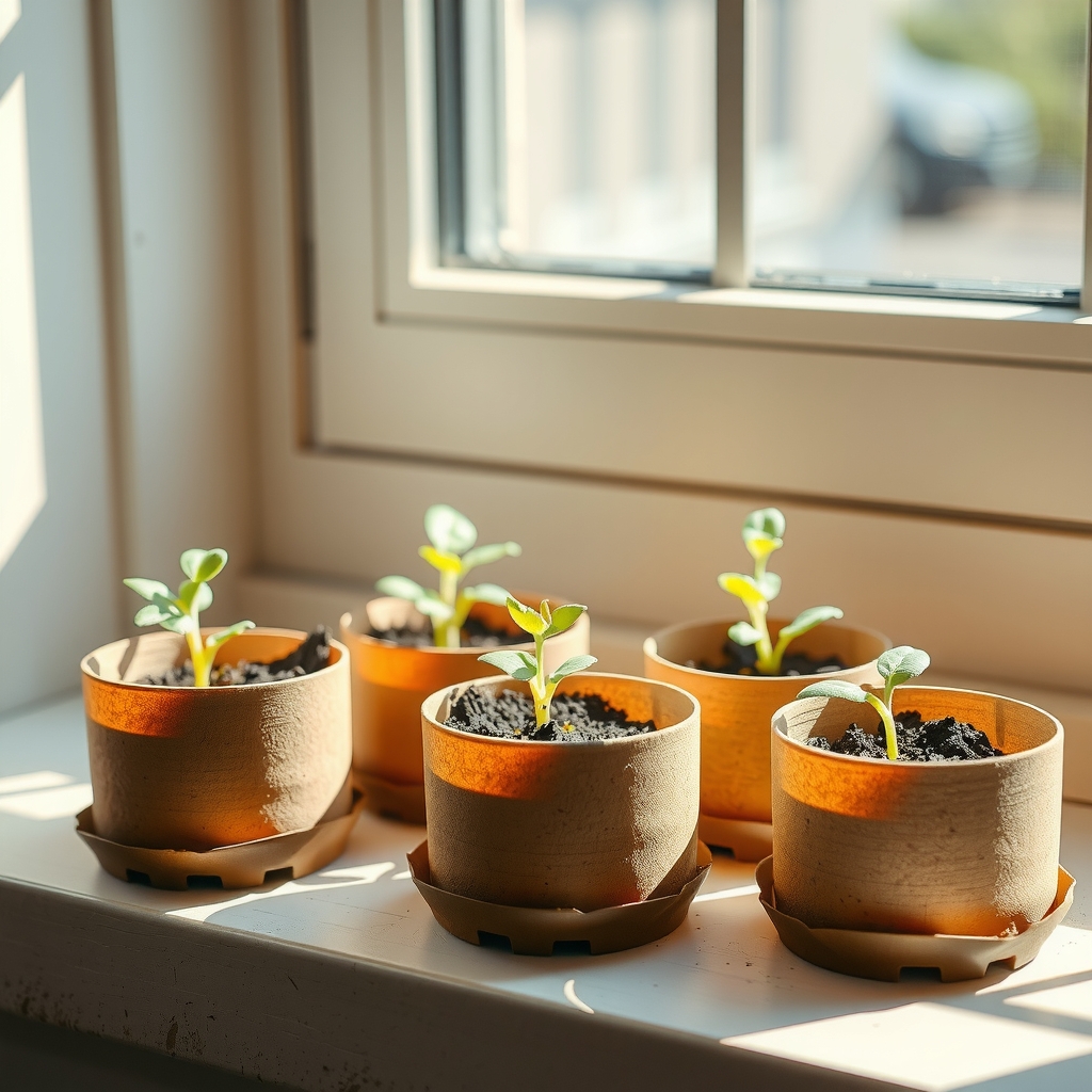 Spring seedlings and planting