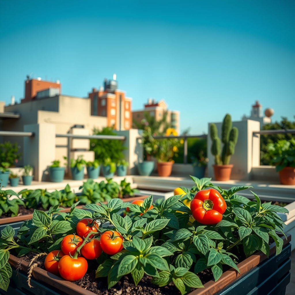 Summer garden in full growth