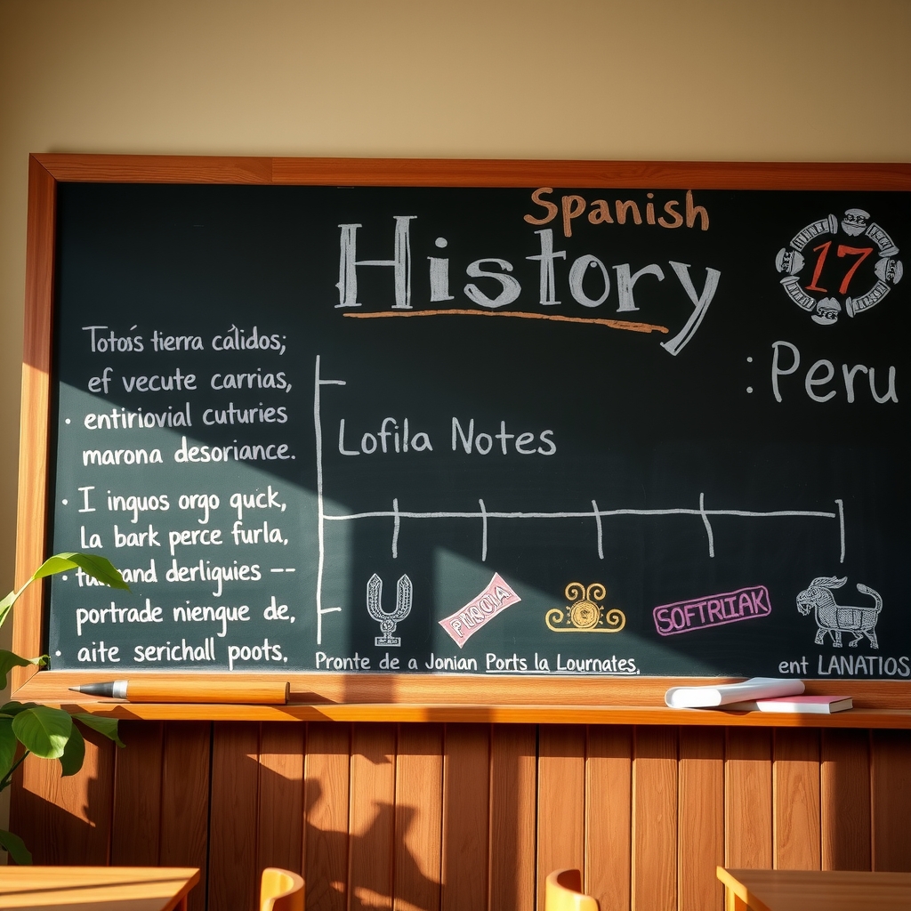 Sección comenzar con las clases: pizarra con notas históricas escritas a mano