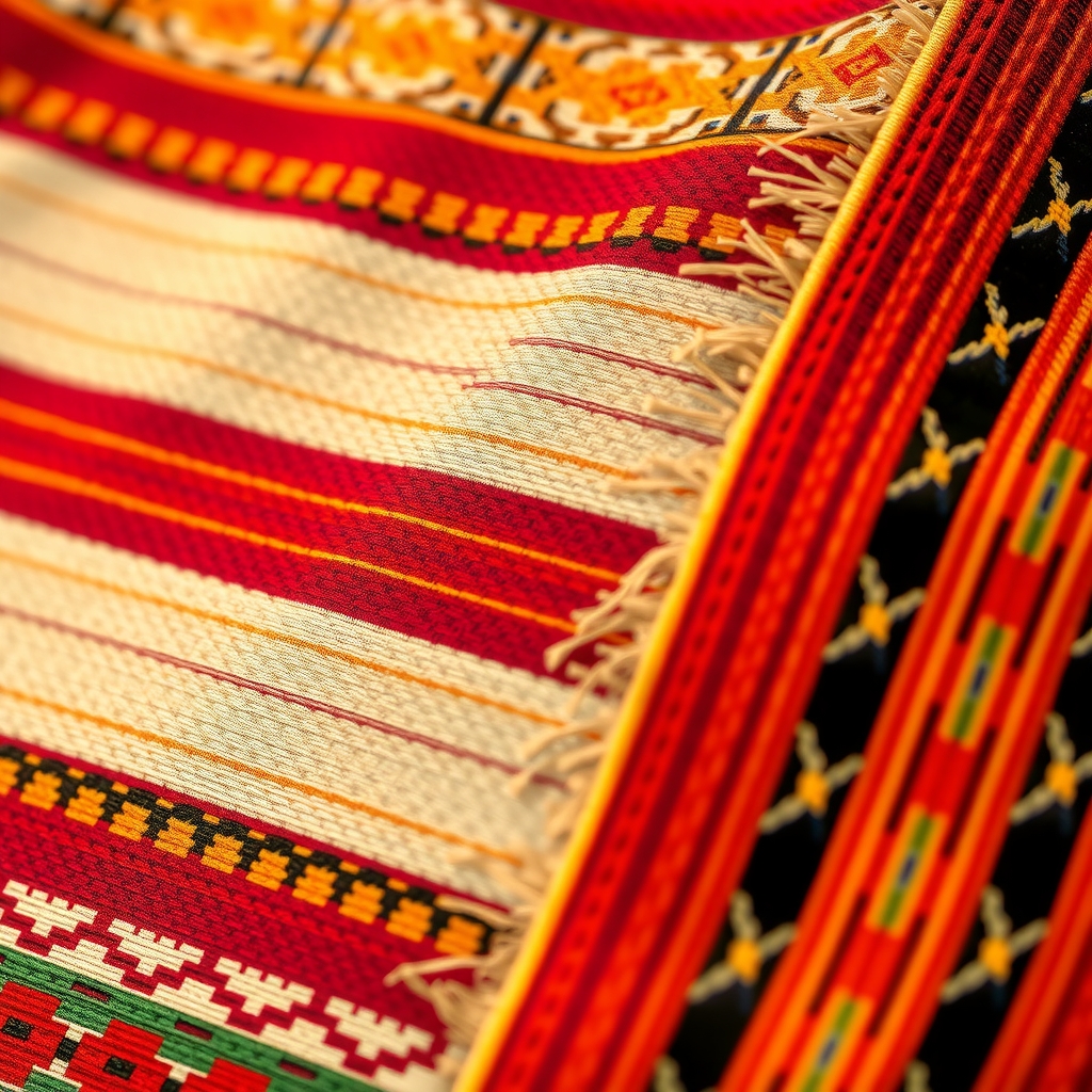 Sección recursos: textiles andinos coloridos y auténticos de cerca
