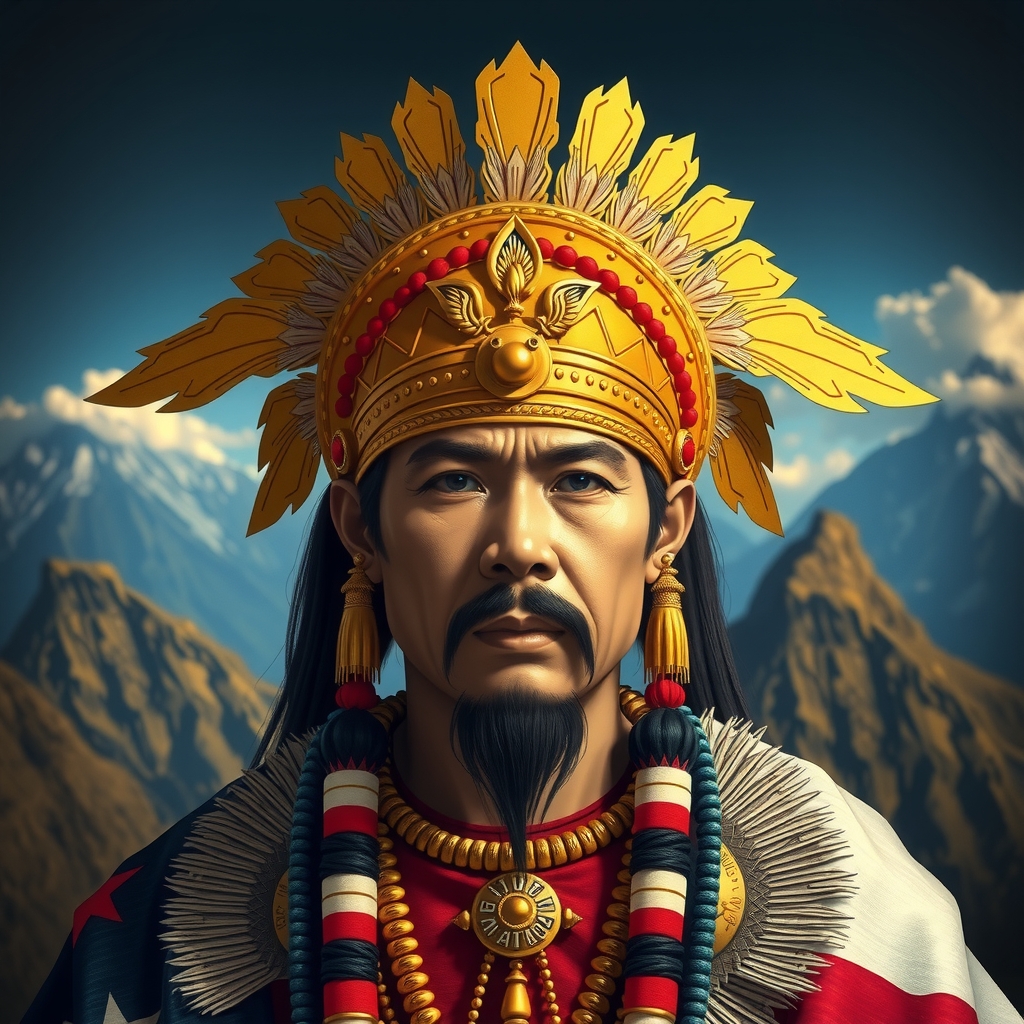 Retrato de Pachacútec, el gran Inca