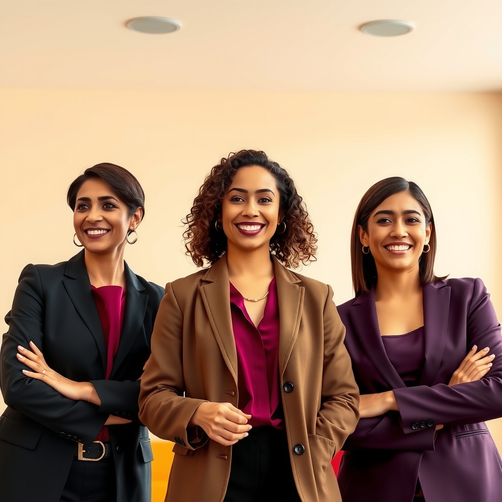 Hero image for the founders page showing multiple Latina women leaders