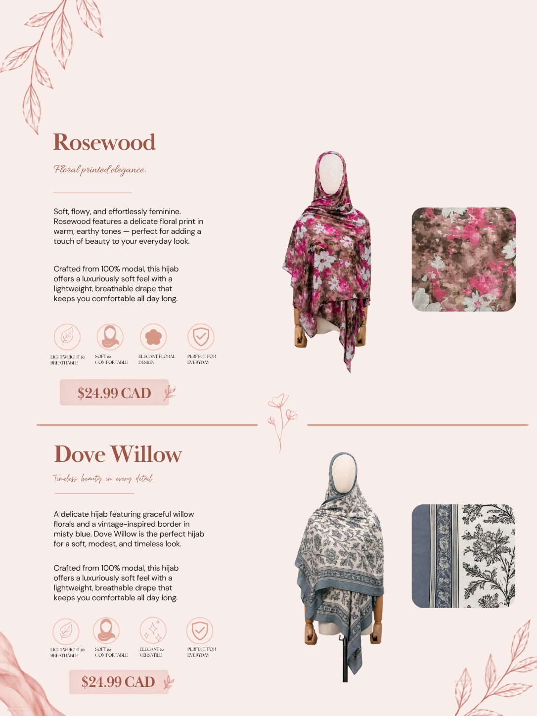Hijab product with description - style two