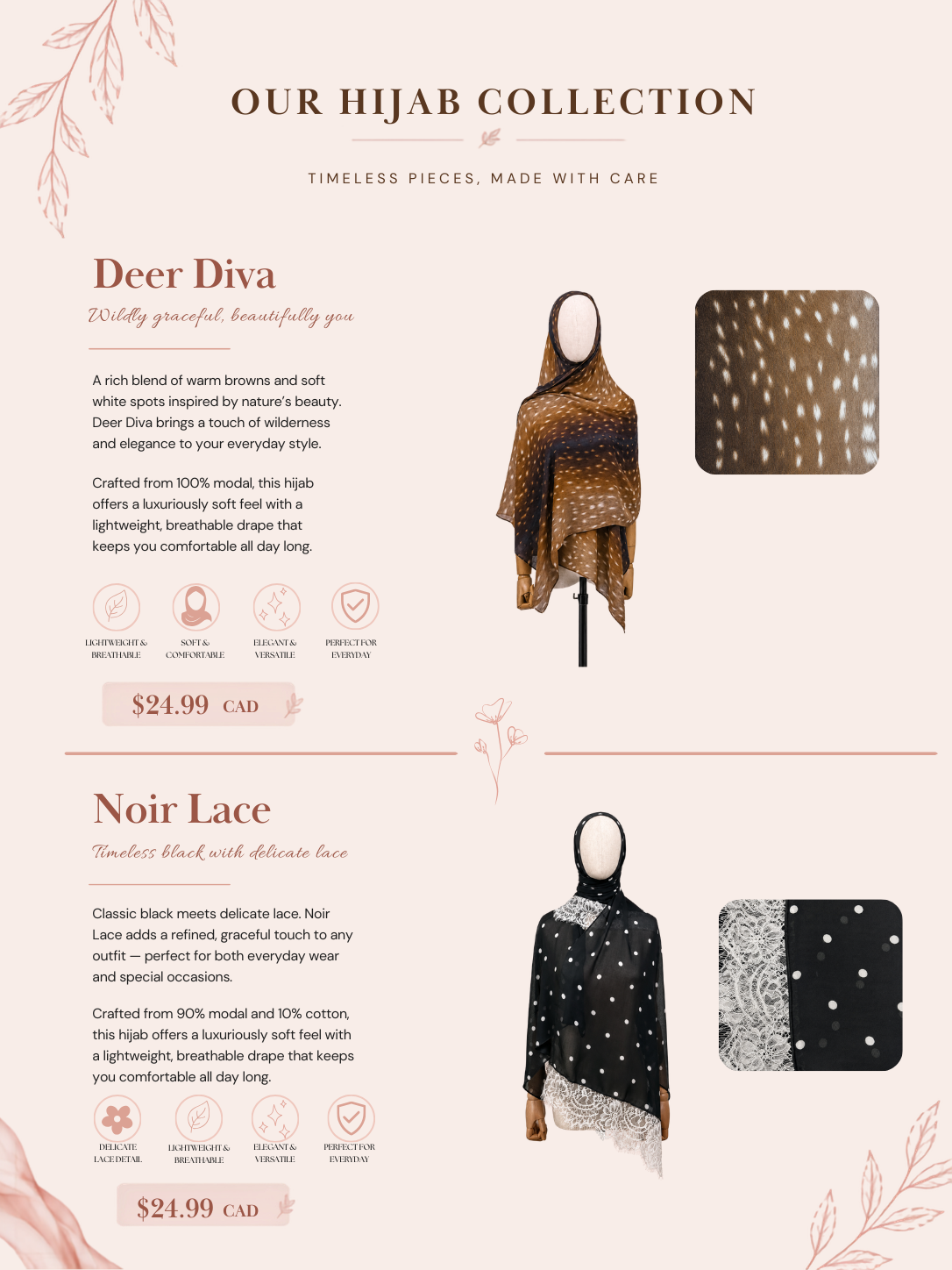 Hijab product with description - style one