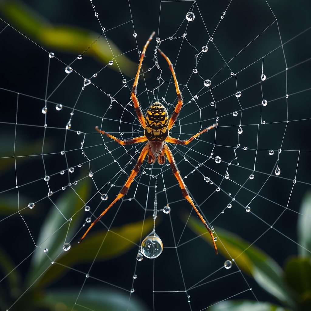 Anansi spider trickster in jungle setting