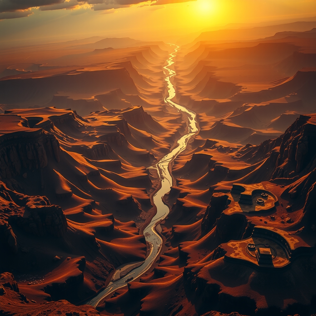 African creation myth primordial landscape