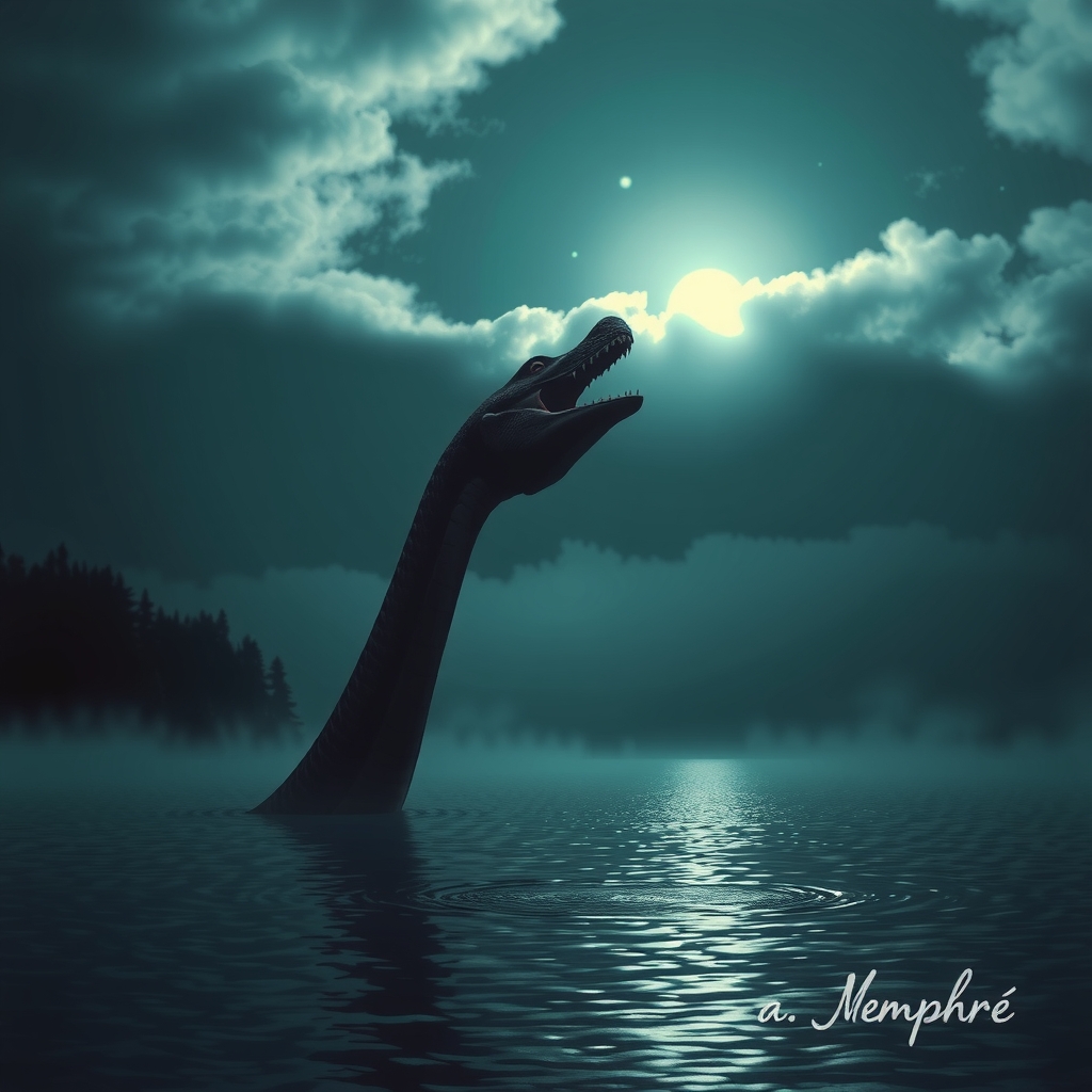 Illustration of Memphré, the lake monster of Lake Memphremagog