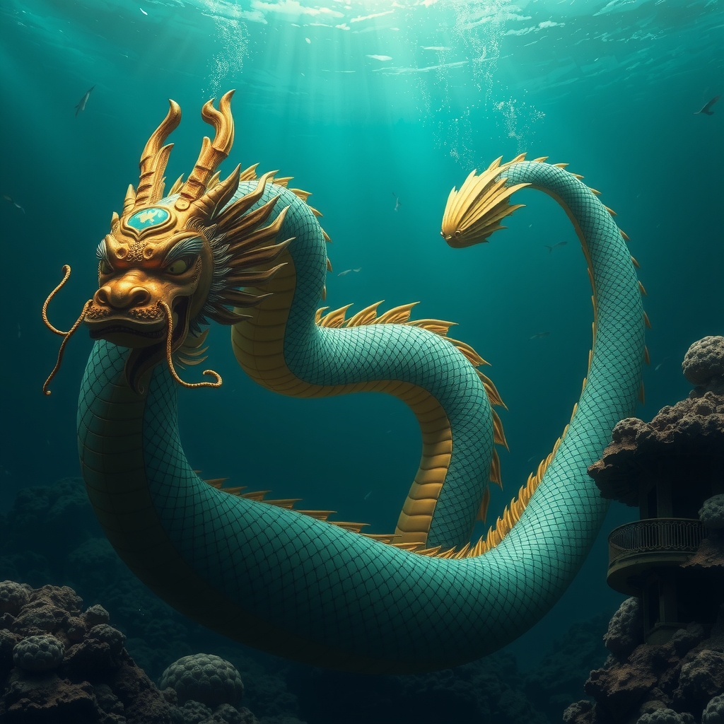 Chinese Dragon King of the Sea