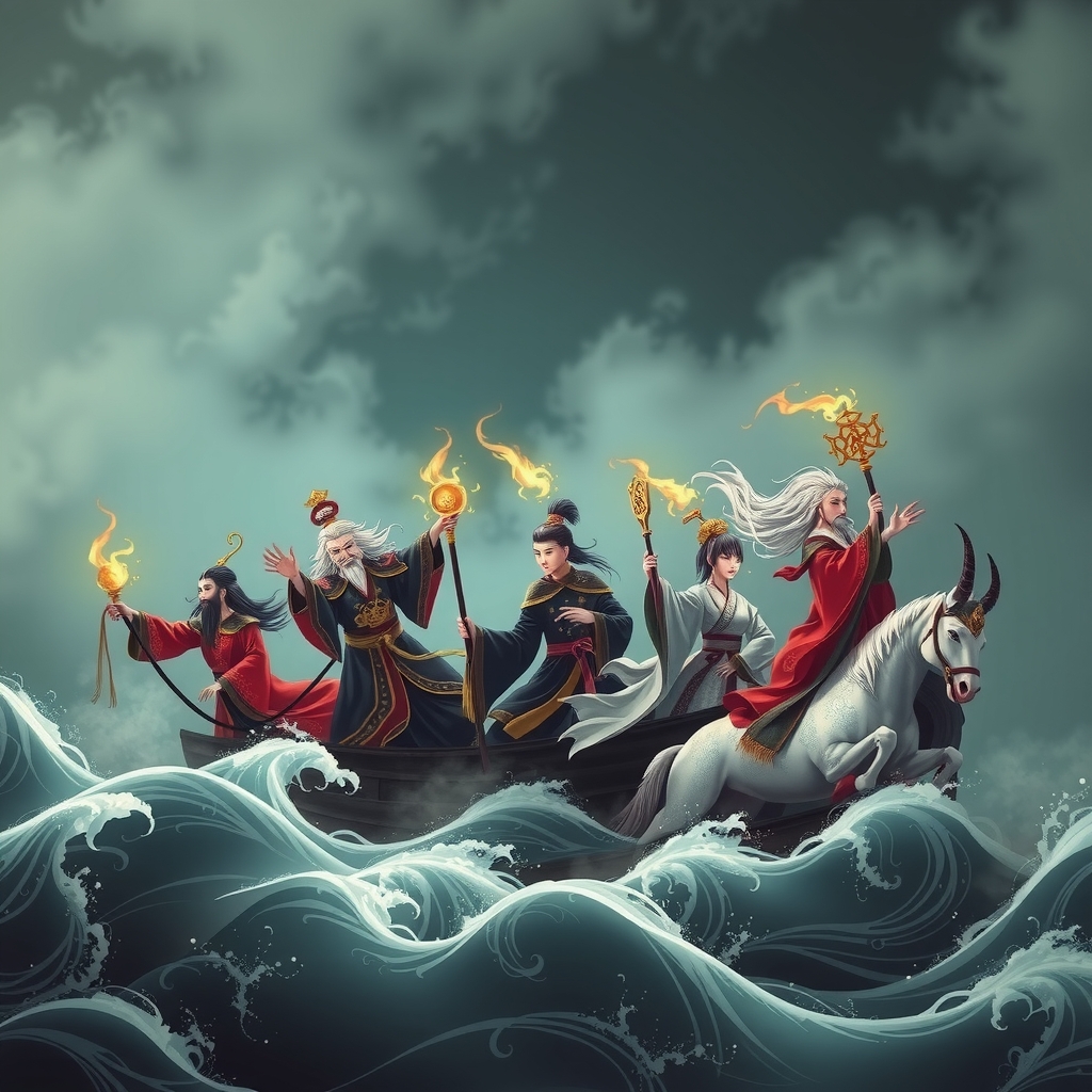 The Eight Immortals of Chinese mythology