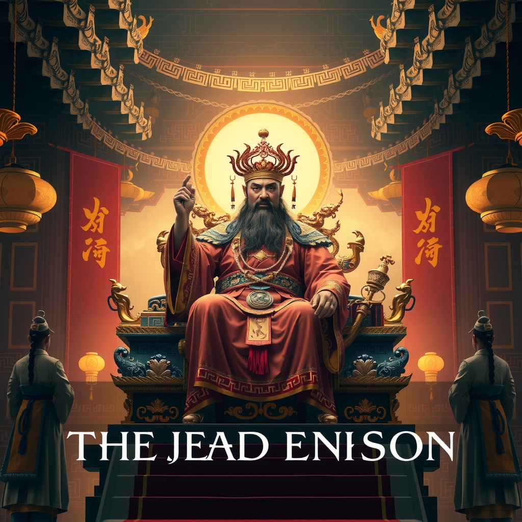 The Jade Emperor on his celestial throne