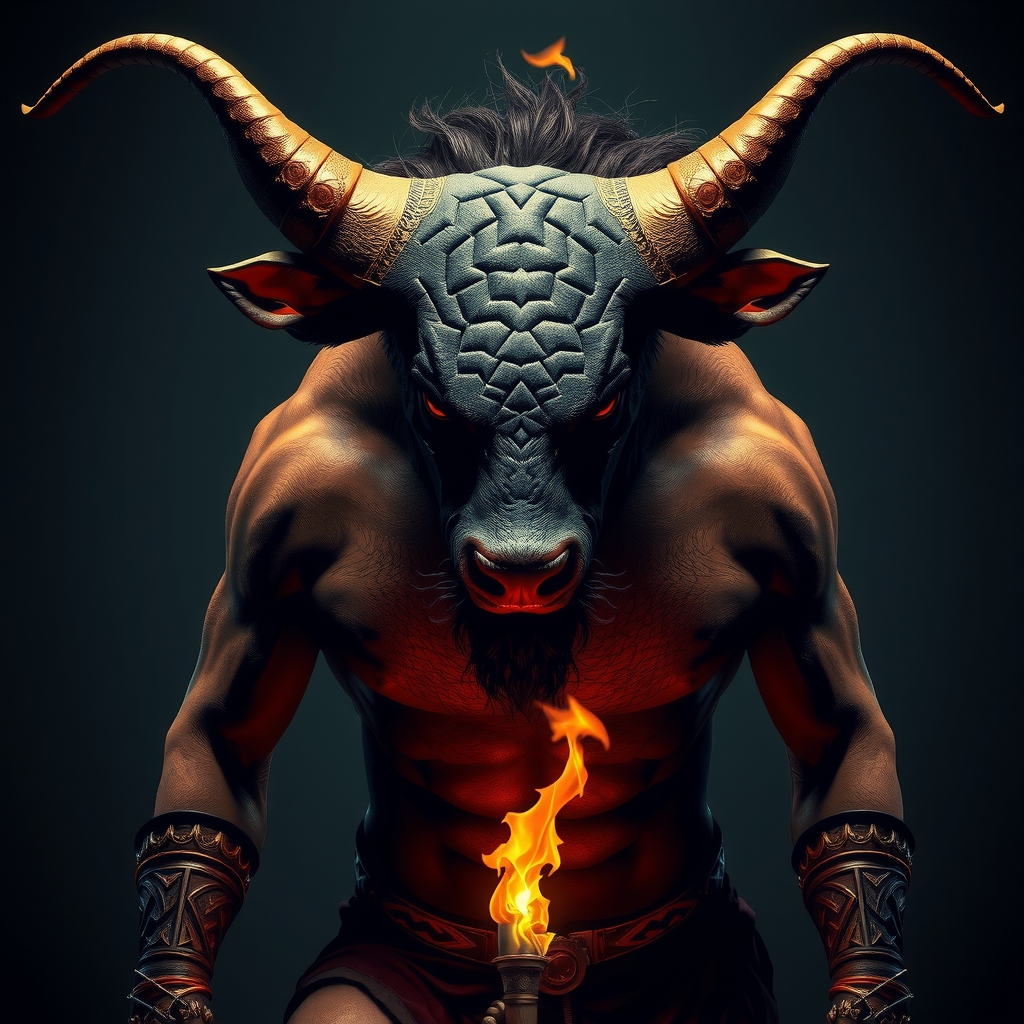 Minotaur portrait