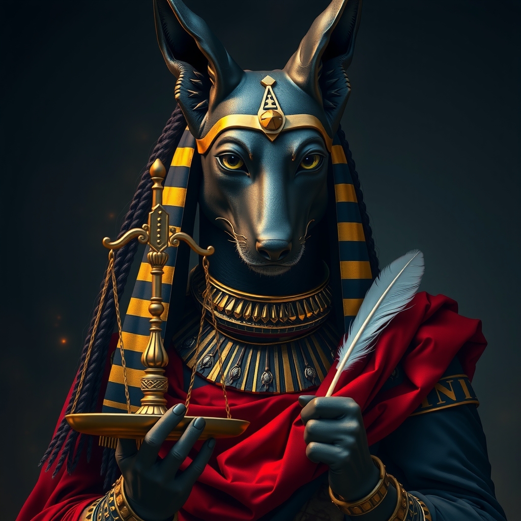 Anubis portrait card