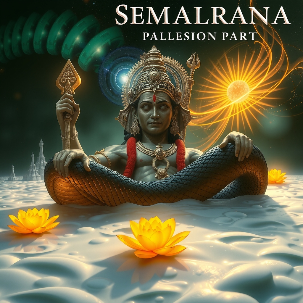 Hero banner — cosmic Hindu divine scene
