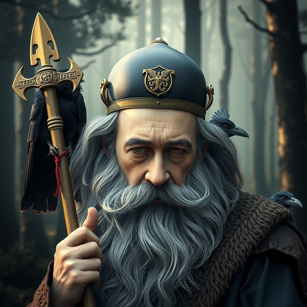 Odin portrait card