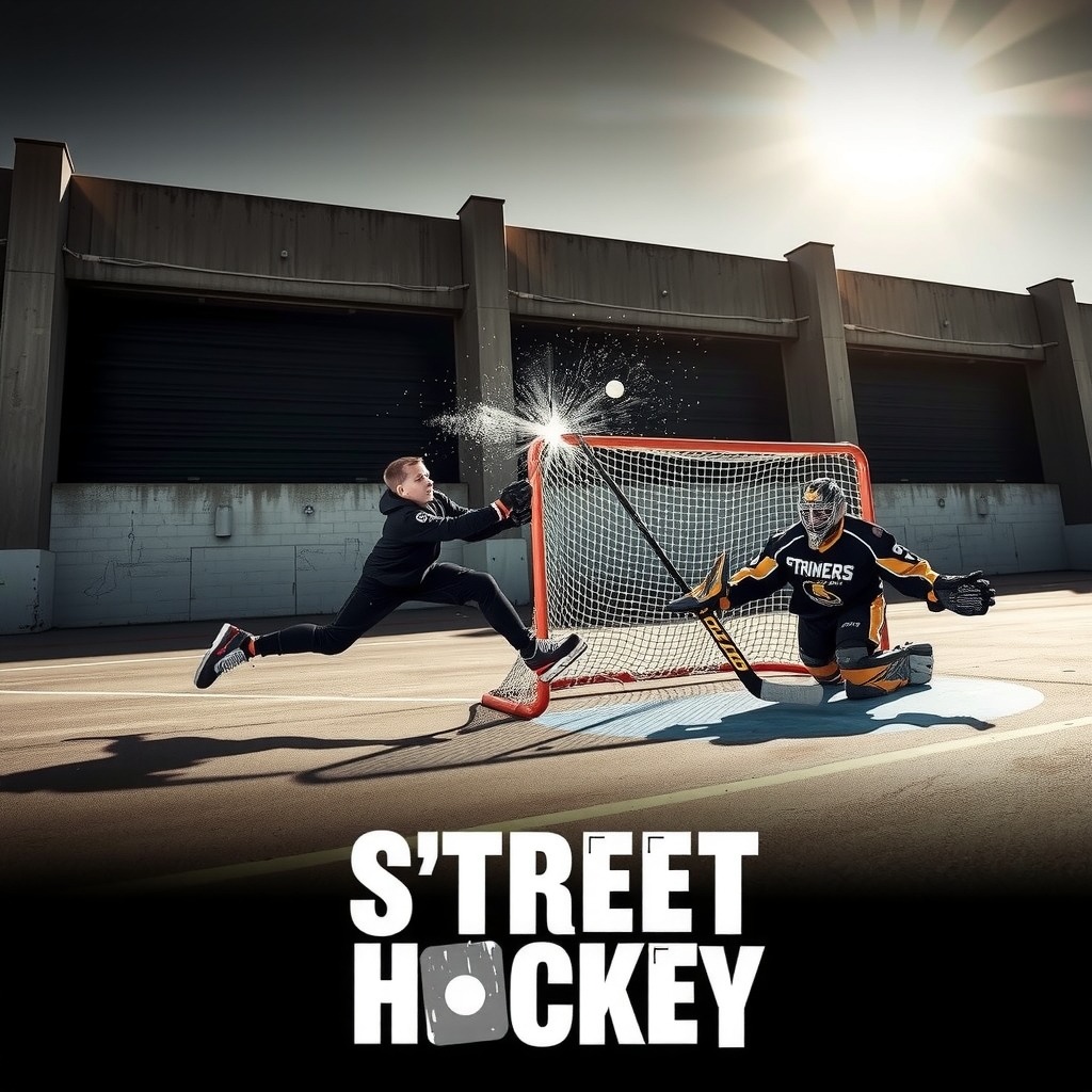 Great street hockey goal moment