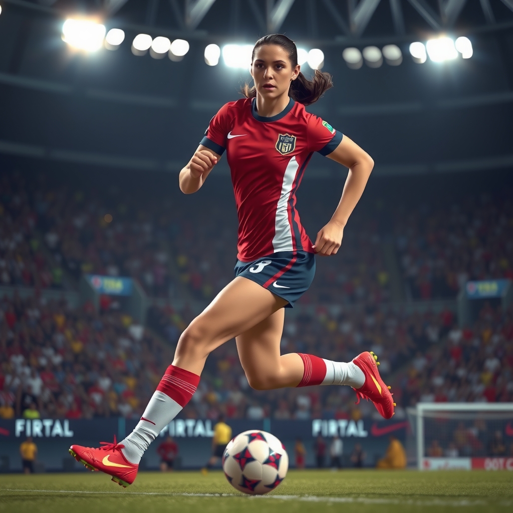 Alex Morgan in action on the soccer field