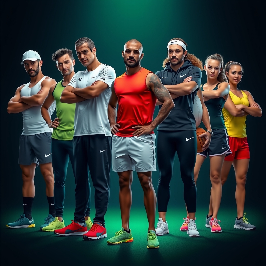 Hero banner showing diverse athlete lineup