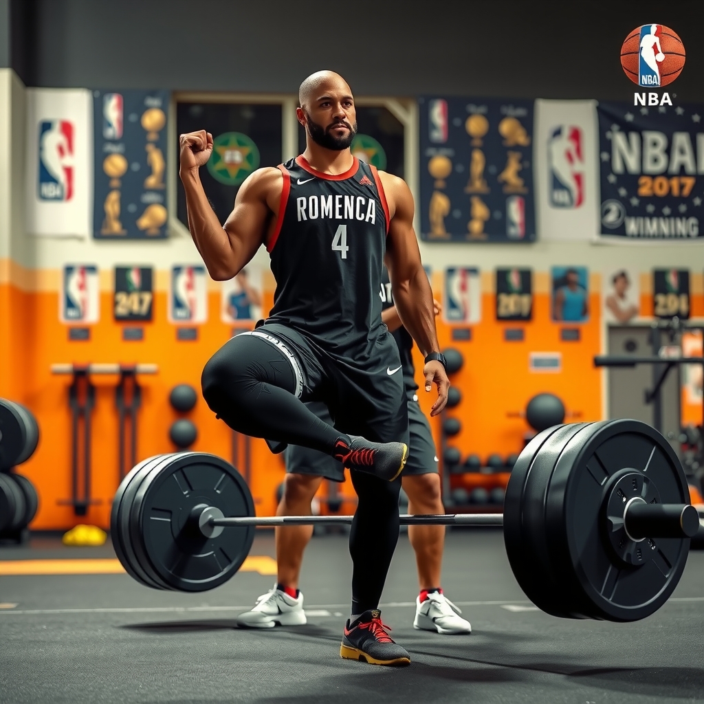 Gym strength training session