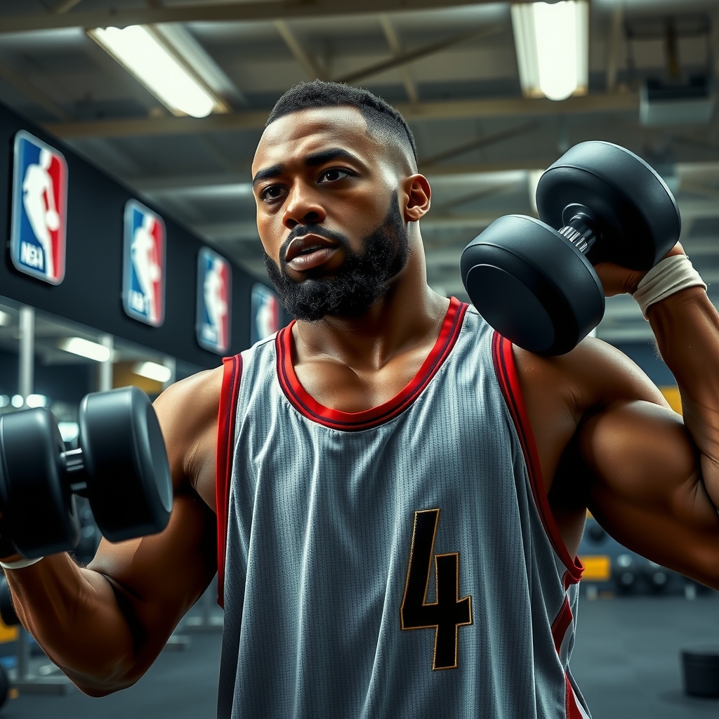 Weight training session