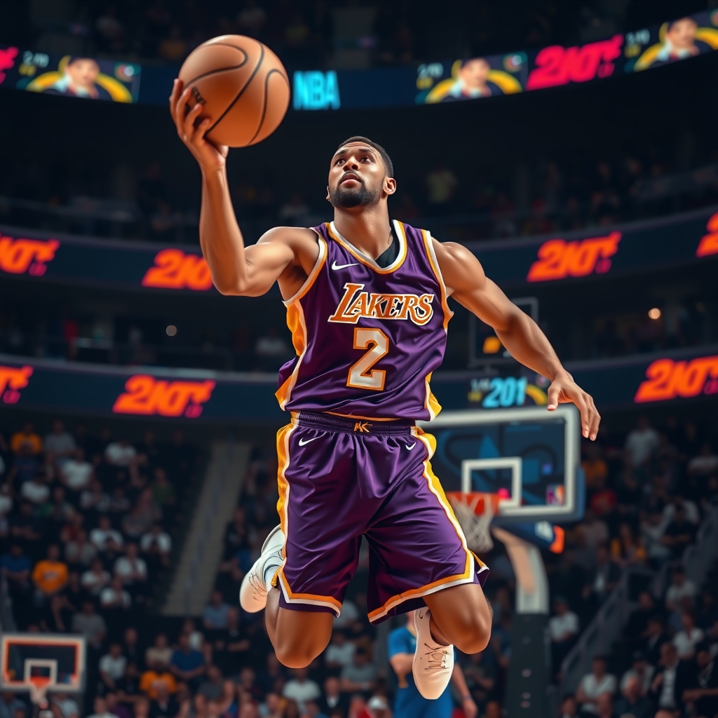Kobe Bryant basketball action shot