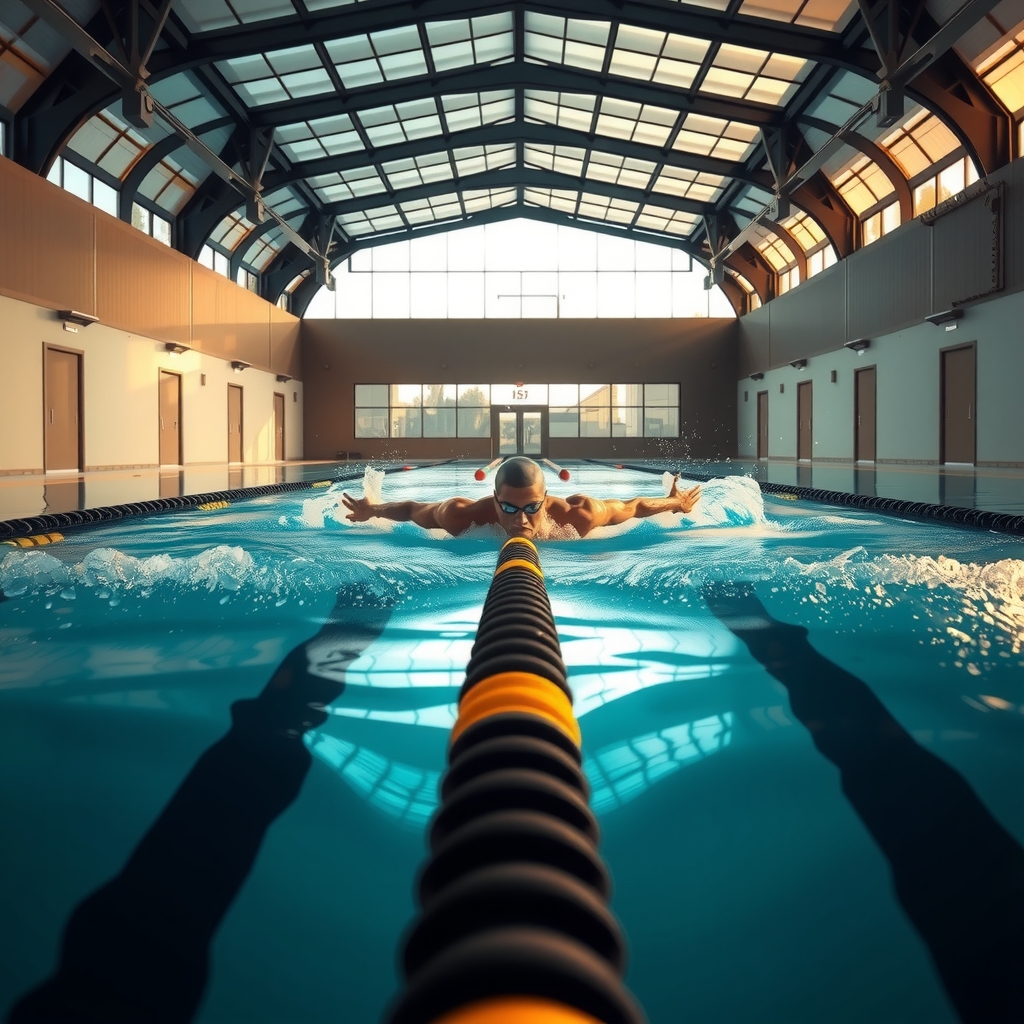 Lap training in Olympic pool
