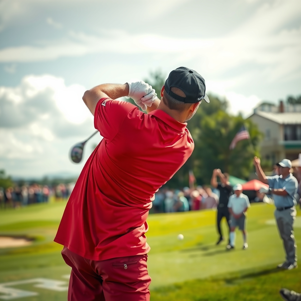 Tiger Woods iconic golf swing