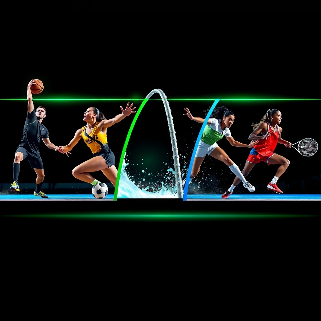 Dynamic hero showing many sports at once