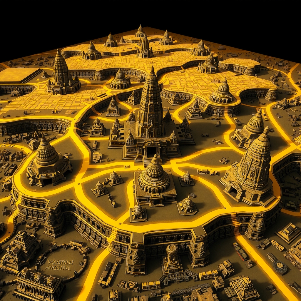 LiDAR discovery image of greater Angkor urban network